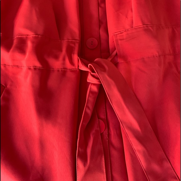 New Prologue Button Up Short Sleeve Dress Melon Pink Woman’s Curvy Plus Size XXL - Picture 7 of 13